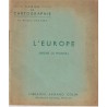 Cahier de cartographie, L'Europe, moins la France, Fraysse, 1957 - manuels géographie