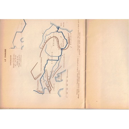 Cahier de cartographie, L'Europe, moins la France, Fraysse, 1957 - manuels géographie