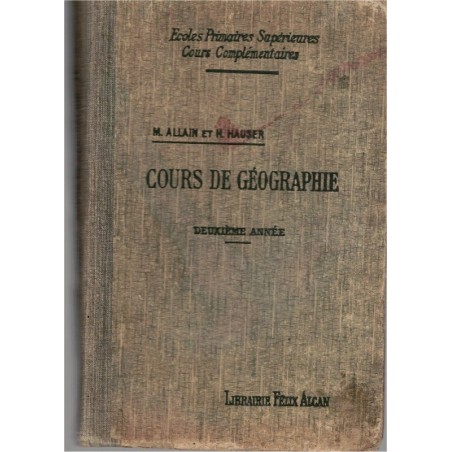 L'Europe et les Colonies européennes, Allain et Hauser, 1930 - manuels géographie