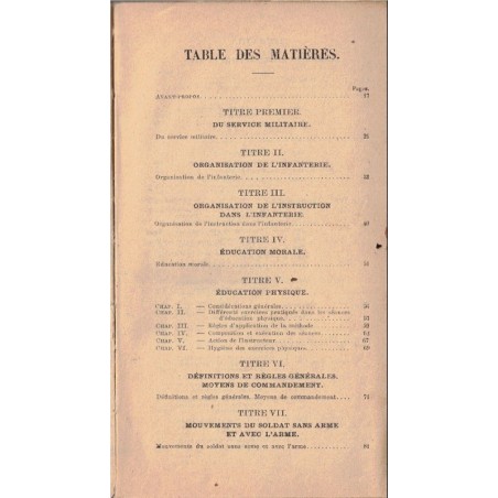 Manuel du gradé d'infanterie, Ministère de la guerre, 1931 - armement, instruction militaire