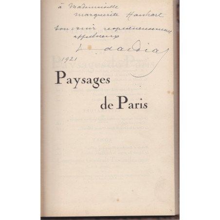 Paysages de Paris, 1919, pour inauguration paquebot Le Paris de la  Cie générale Transatlantique - transatlantique, Paris,
