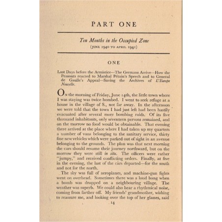 France in torment, Madeleine Gex Le Verrier, 1942 - Paris occupée, 2e guerre mondiale, english