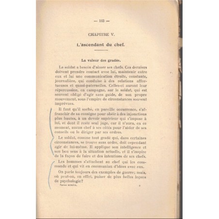 Les forces morales, Capitaine Reguert, 1932 - instruction militaire, dédicacé, guerre 1914-1918, Pétain,
