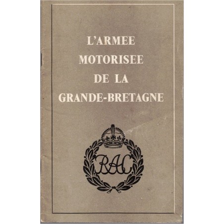 L'armée motorisée de la Grande-Bretagne, Corps royal blindé - armée, chars blindés anglais