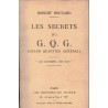 Les secrets du G.Q.G. grand quartier général, Robert Boucard - espionnage guerre 1914-1918, guerre secrète