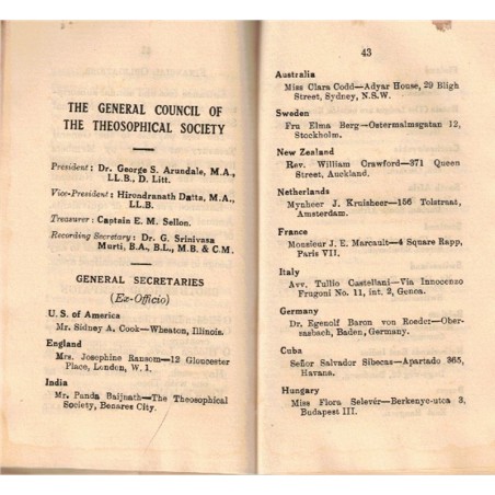 Theosophy and the Theosophical Society, diamond Jubillee, 1935 - Blavatsky, Indes, spiritualité, théosophie, bouddhisme, Indes,