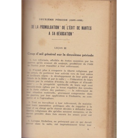 Histoire abrégée des Protestants de France, J. Bastide, 1933 -  Protestantisme, manuels de religion