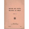 Recueil des textes relatifs au bruit, T2, Journal Officiel, 1980 - techniques, droit habitat