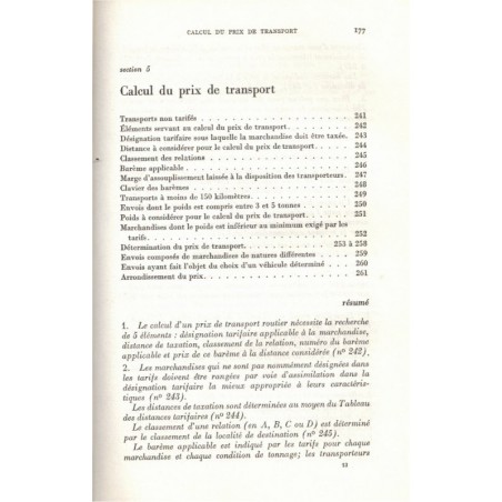 Le transport routier de marchandises, Brunat, 1965 - droit transport, manuels Droit,