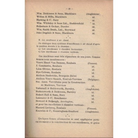 Faut-il des mécaniques allemandes dans l'industrie textile ? Adolphe Hullebroeck, 1919 - textile, techniques