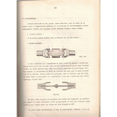Cours auto-chars, école d'application du matériel, Capitaine Muller, 1954 - instruction militaire, mécanique, armement,