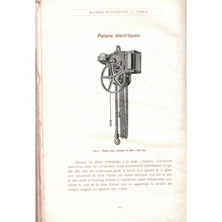 Catalogue Petit outillage, instruments de mesure, appareils de levage, Alfred Schütte, 1912 - techniques machines outils