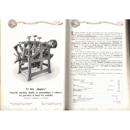 Catalogue Machines pour chaussures Usines Moenus, 1908  - catalogue, machines outils techniques