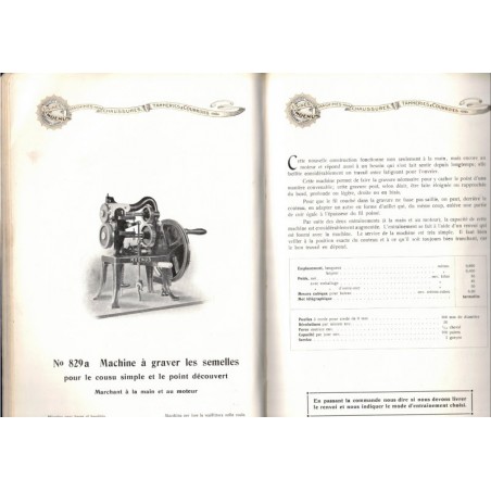 Catalogue Machines pour chaussures Usines Moenus, 1908  - catalogue, machines outils techniques