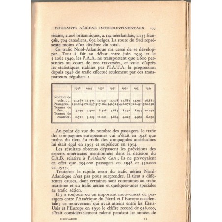Géographie de la circulation aérienne, Eugène Pépin, 1956 - avions, aviation, cartographie,