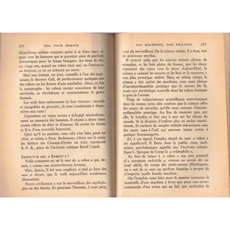 Visa pour demain, Jacques Bergier, P. de Latil, 1954 - sciences et techniques en 1950, prospective avenir technologies en 1950
