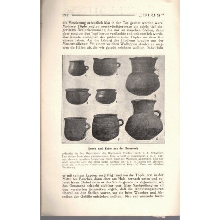 Bios n°7 1927, revue des sciences naturelles, Monatsschrift für Angewandte Naturwissenschaftern - alsatiques, archéologie, Natur