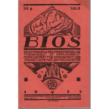 Bios n°2 1927, revue des sciences naturelles, Monatsschrift für Angewandte Naturwissenschaftern - alsatiques, nature, Natur