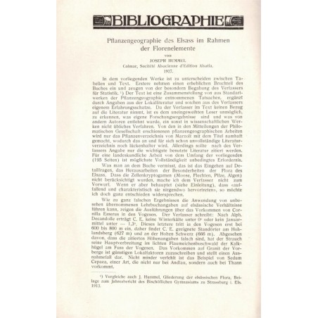 Bios n°2 1927, revue des sciences naturelles, Monatsschrift für Angewandte Naturwissenschaftern - alsatiques, nature, Natur