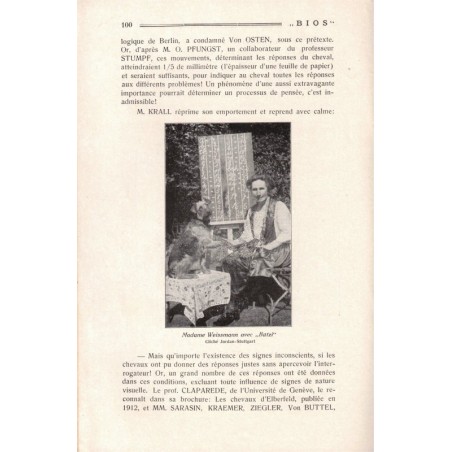 Bios n°4 1927, revue des sciences naturelles, Monatsschrift für Angewandte Naturwissenschaftern - alsatiques, animaux, Natur