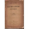 Etude résumée des accumulateurs électriques, Jumau, 1949 - techniques électricité