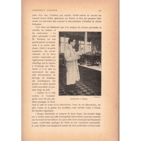 Pasteur, sa vie, son oeuvre, Louis Lumet, 1923 - biographies scientifiques, sciences, médecine