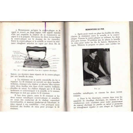 L'électricité, cours supérieur école primaire, Falcoz-Vigne et Desrois, 1950 - manuels enseignement technique