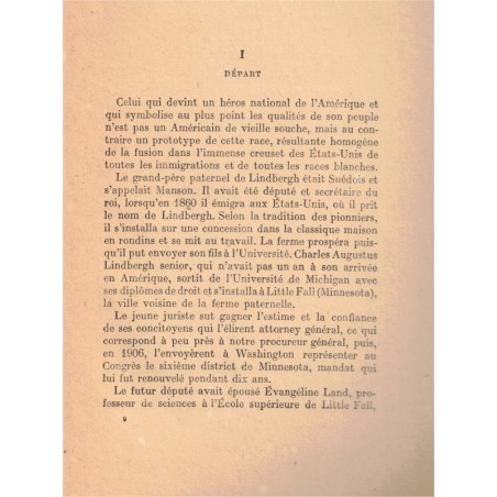 Lindbergh, Pierre Belperron, 1938 - biographies aviateurs, aviation