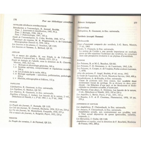 Pour une bibliothèque scientifique, François Russo, 1972 - manuels de sciences physiques, sciences naturelles