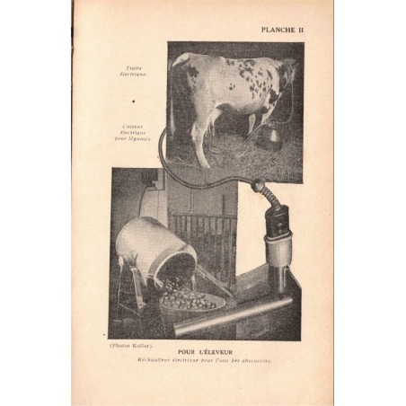 L'électricité à la campagne, Tinard, 1949 -, agriculture, machines agricoles, techniques, progrès XXe siècle