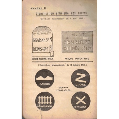 Le nouveau code de la route 1928 - droit transport automobile à Paris