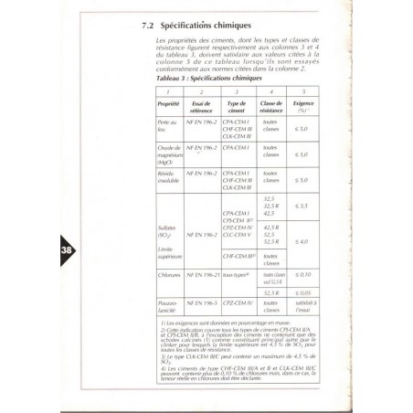 La normalisation française des ciments 1994, CIM Béton - législation Bâtiments, matériaux de construction, manuels Droit,