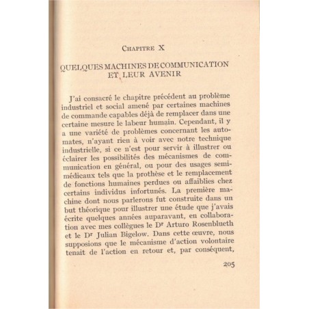 Cybernétique et société, Norbert Wiener, 1962 - informatique, société XXe siècle, communication