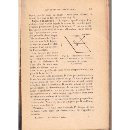 Le ballon et l'avion, la route aérienne, Maurice Larrouy, 1923 - aviation, avion dirigeable, montgolfière, voler, sports,