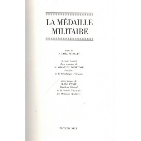 La médaille militaire, Michel Massian, 1972 - Charles Werner déporté résistant guerre 1939-1945, uniformes militaires, armée,
