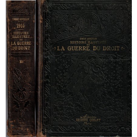 1914 Histoire illustrée de la guerre du Droit T2, Emile Hinzelin, 1916 - guerre 1914-1918, bataille de la Marne, guerre mondiale