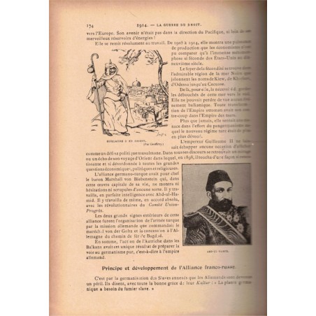 1914 Histoire illustrée de la guerre du Droit T1, Emile Hinzelin, 1916 - guerre 1914-1918, relations internationales XXe