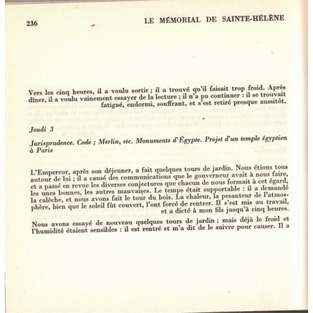 Le mémorial de Sainte Hélène, T6, Comte de Las Cases - histoire Ier Empire, biographie mémoires de Napoléon en exil