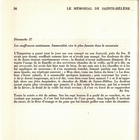 Le mémorial de Sainte Hélène, T7, Comte de Las Cases - histoire Ier Empire, biographie mémoires de Napoléon en exil