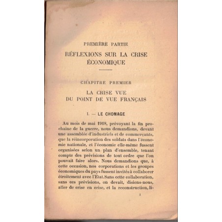 La reconstruction économique de l'Europe, appel au Peuples Travailleurs, Georges Valois, 1922 - socialisme, communisme
