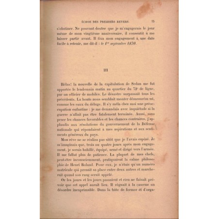 Journal d'un sous-officier 1870, Amédée Delorme, 1915 - militaire, guerre franco-prussienne 1870