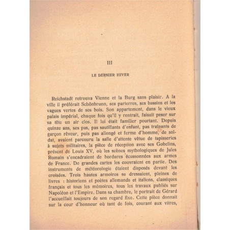 La mort de l'Aiglon, Octave Aubry, 1936 - biographies fils de Napoléon, vie intime, Premier Empire, revues historiques