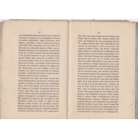 Expansion et compression, sermon 1864, Athanase Coquerel, Temple-Neuf Strasbourg, Protestantisme