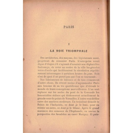 Le grand pan, Georges Clémenceau, 1896 - société au XIXe siècle