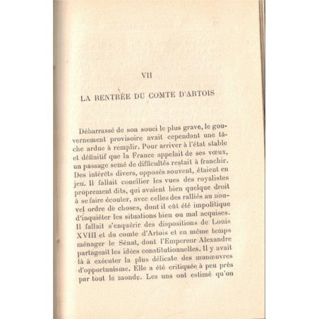 La première Restauration et les fourgons de l'Etranger, Jacques Delebecque, 1914 - Louis XVIII, fin du Ier Empire