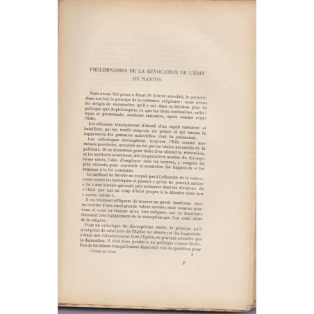 L'Eglise et l'Etat en France depuis l'édit de Nantes jusqu'au Concordat, 1907, Desdevises du Dezert
