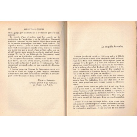 Un changement d'espérance à la rencontre du réarmement moral, Gabriel Marcel, 1958 - Tribune libre - social