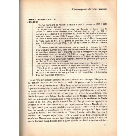 La décolonisation 1919-1963, Henri Griam - Collection U 1965 - manuels histoire contemporaine - Empire colonial, XXe siècle