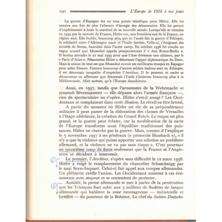 L'Europe de 1815 à nos jours, Duroselle, 1964 - manuels histoire XIXe s. XXe s. politique internationale