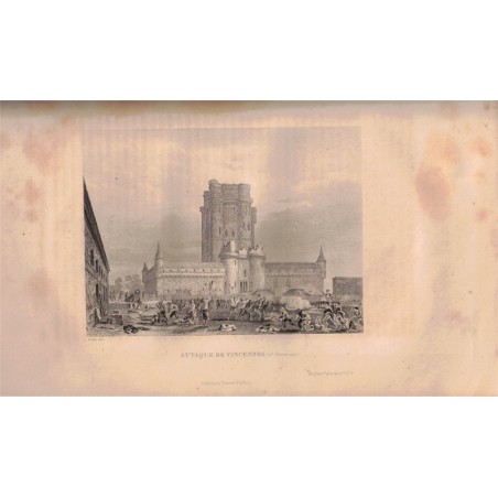 Histoire générale de la Révolution française, l'Empire, la Restauration, la Monarchie de 1830, t1, Vivien 1843, gravures 19e s.